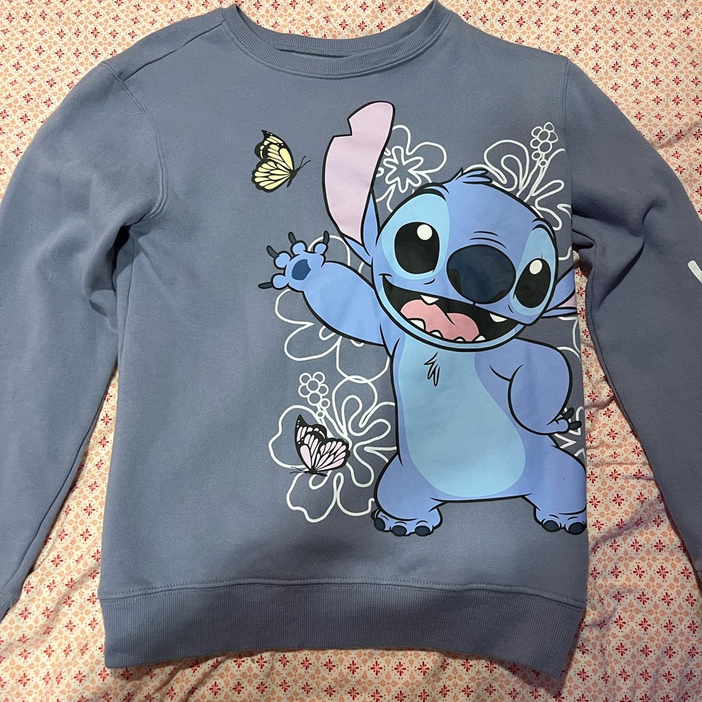 Disney Blue Stitch Sweatshirt